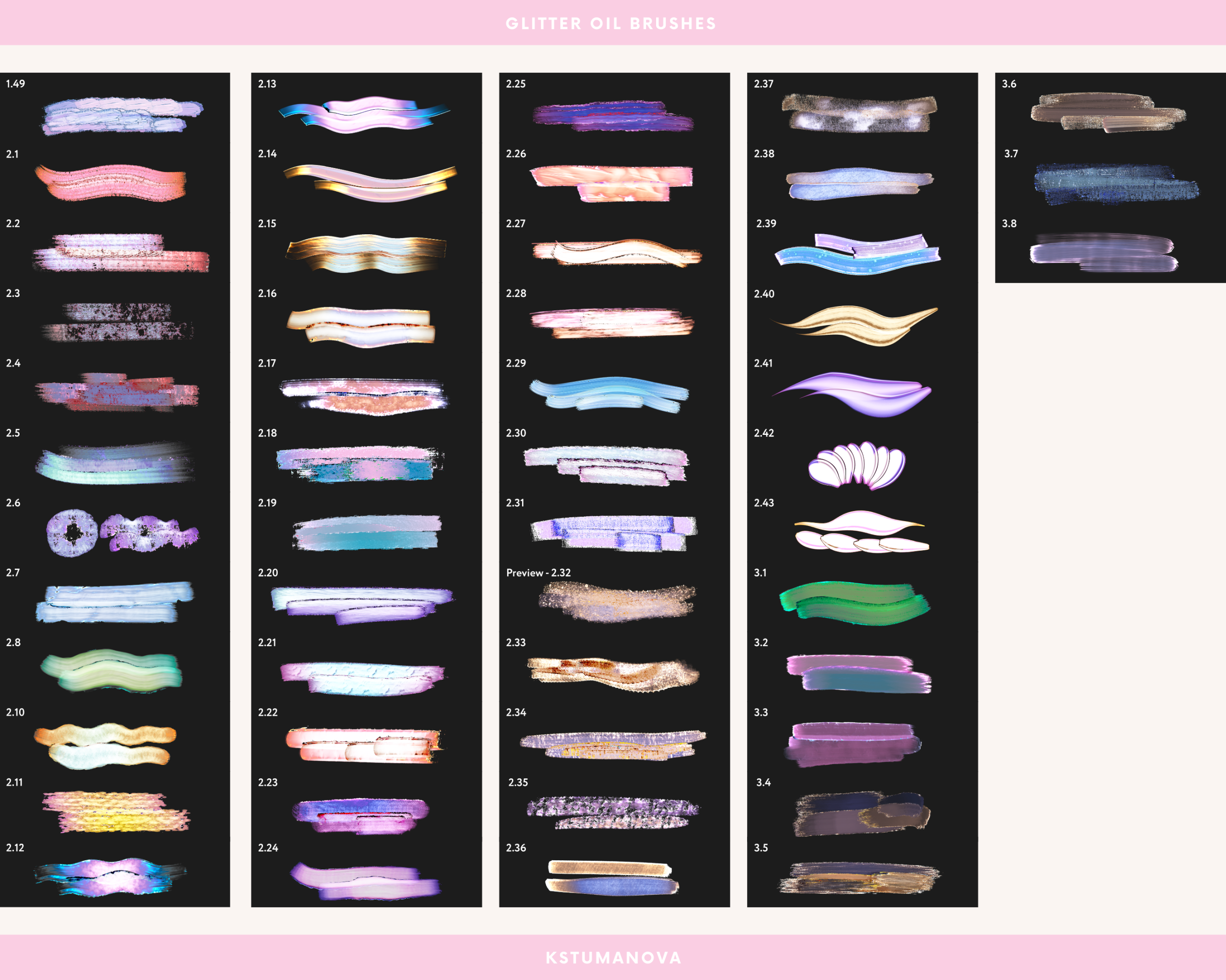 Glitter oil brushes - Image 8