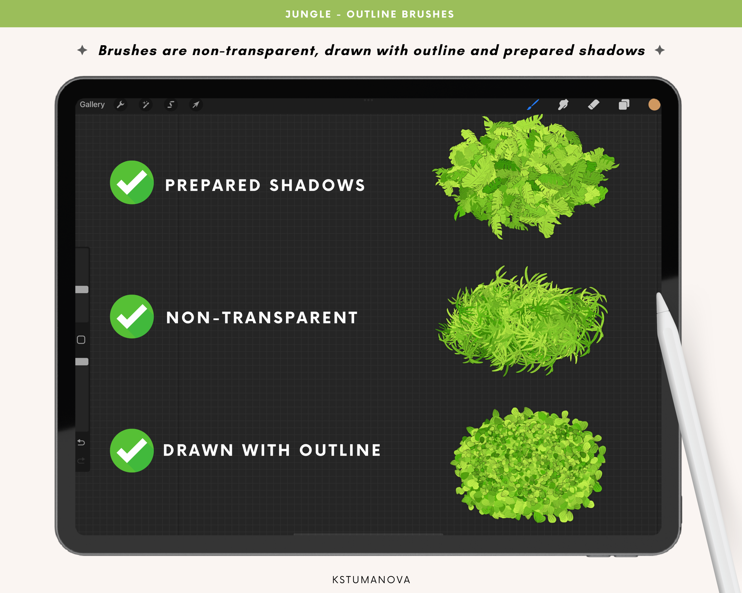 Jungle outline brushes - Image 2