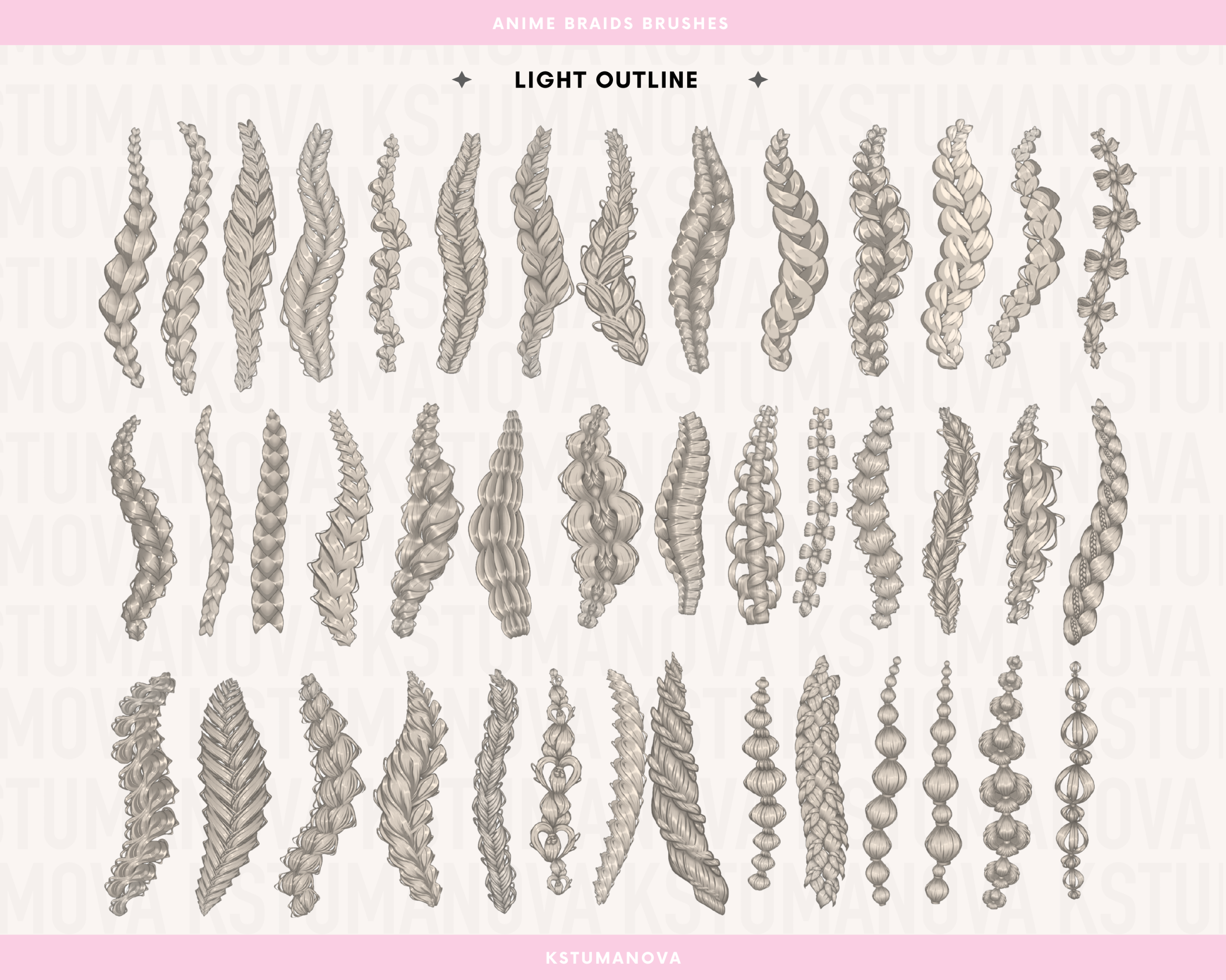 Anime braids brushes - Image 6