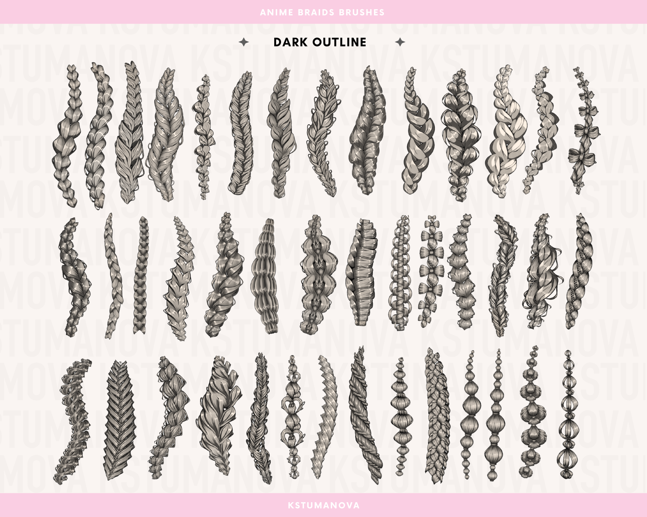 Anime braids brushes - Image 5