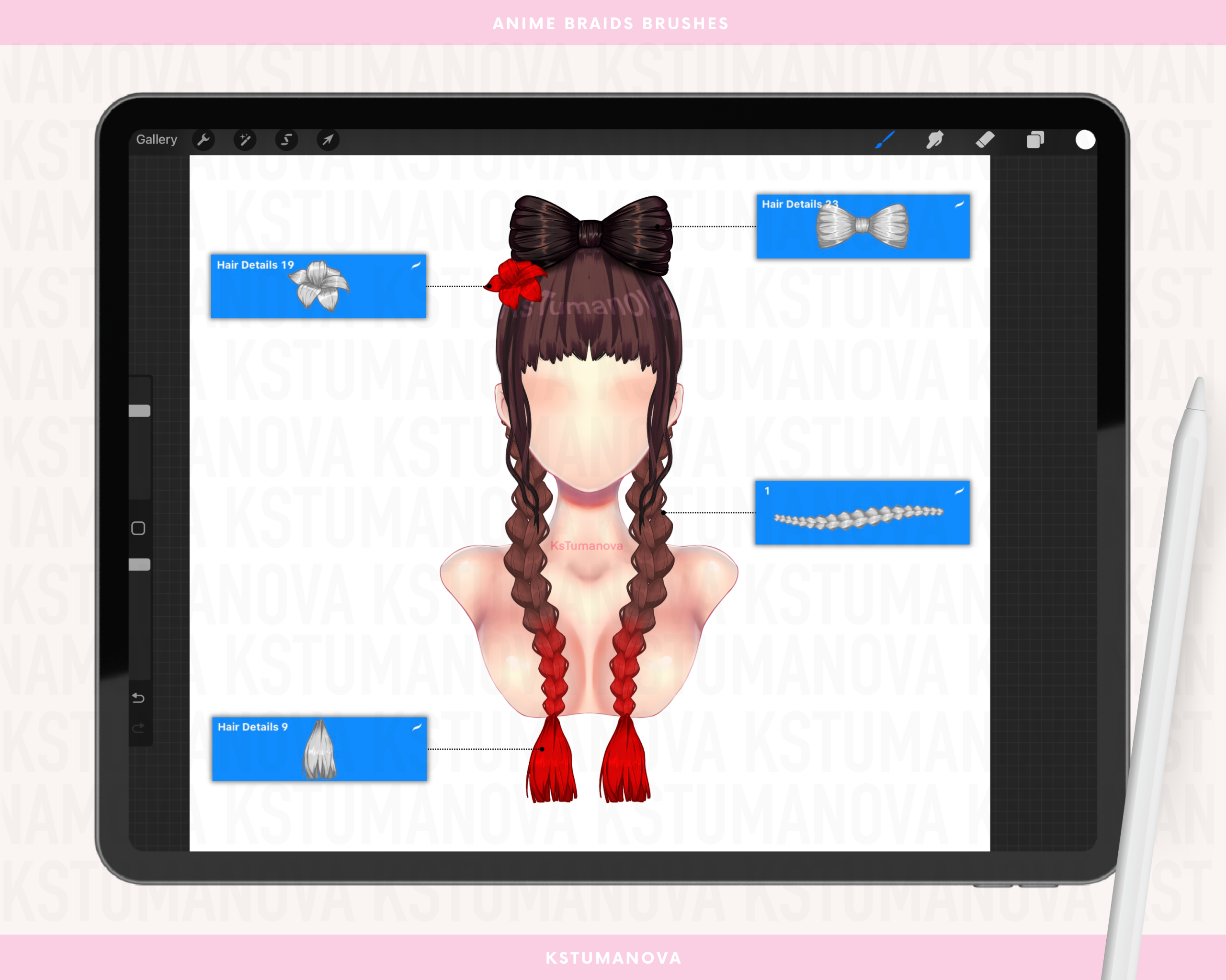 Anime braids brushes - Image 3