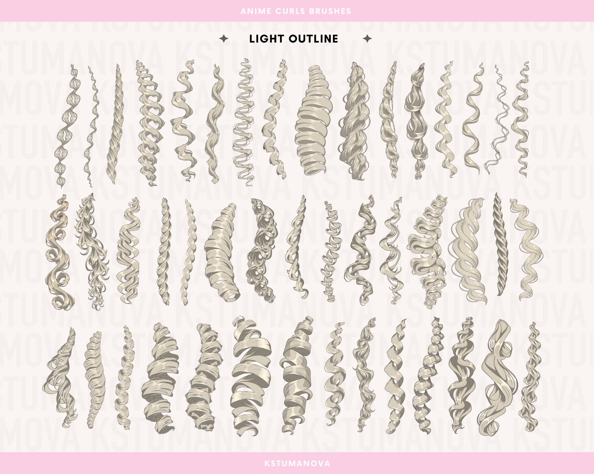 Anime curls brushes - Image 3