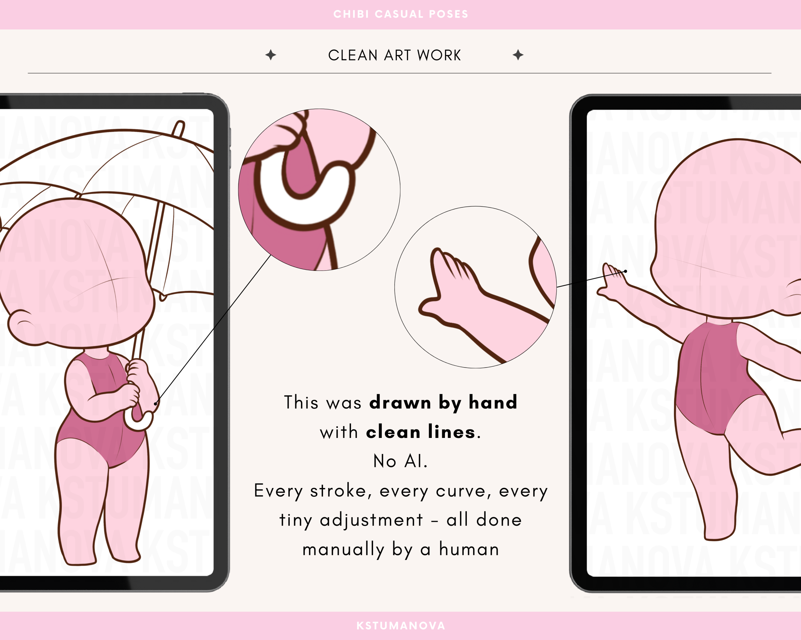 Chibi casual poses - Image 2
