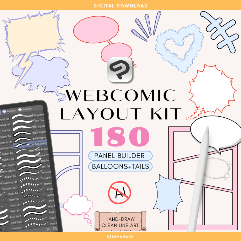 Clip Studio Webtoon Layout Kit