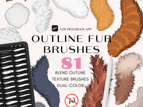 Outline Fur Brushes
